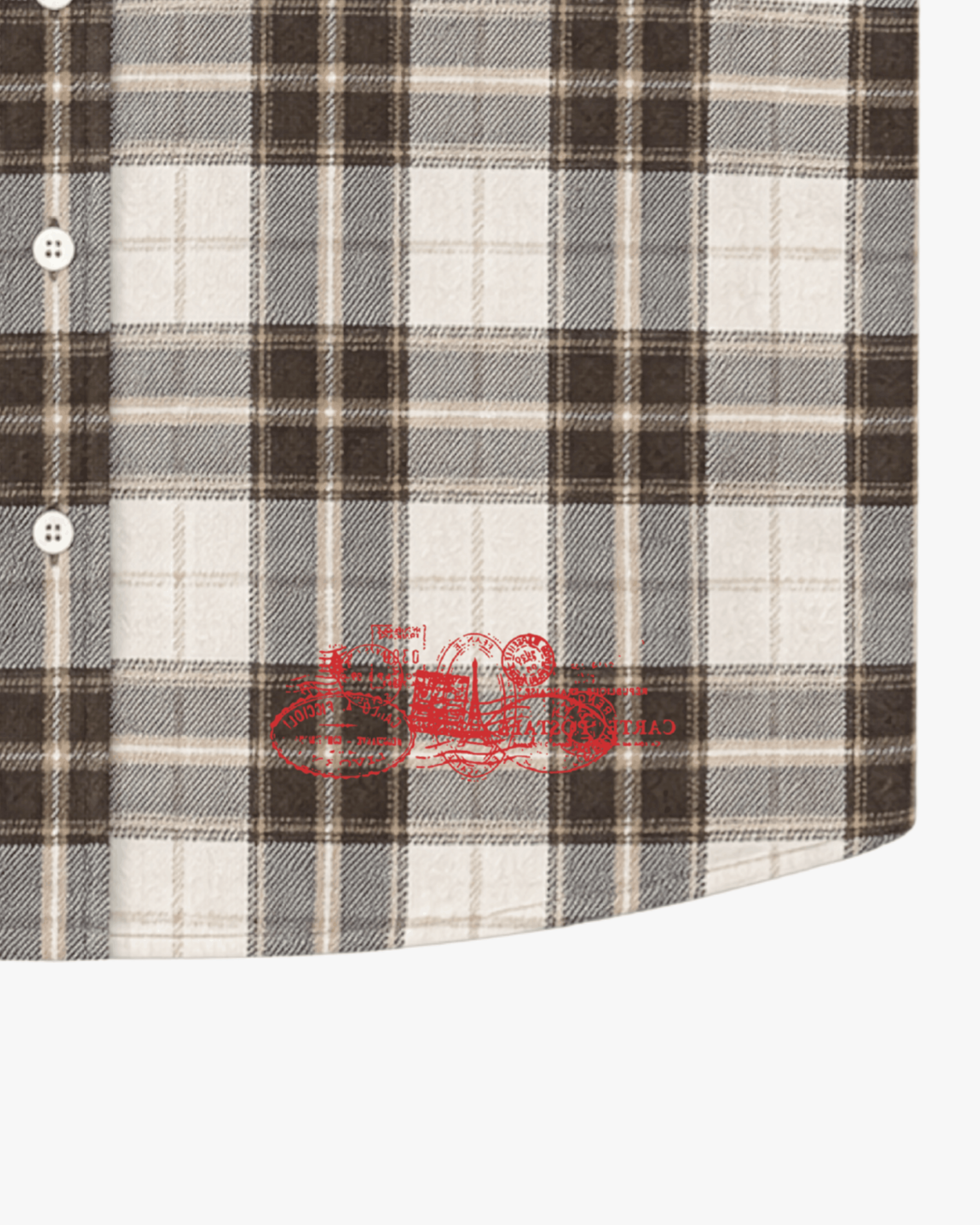 Members Only Sleeveless Flannel — Cream