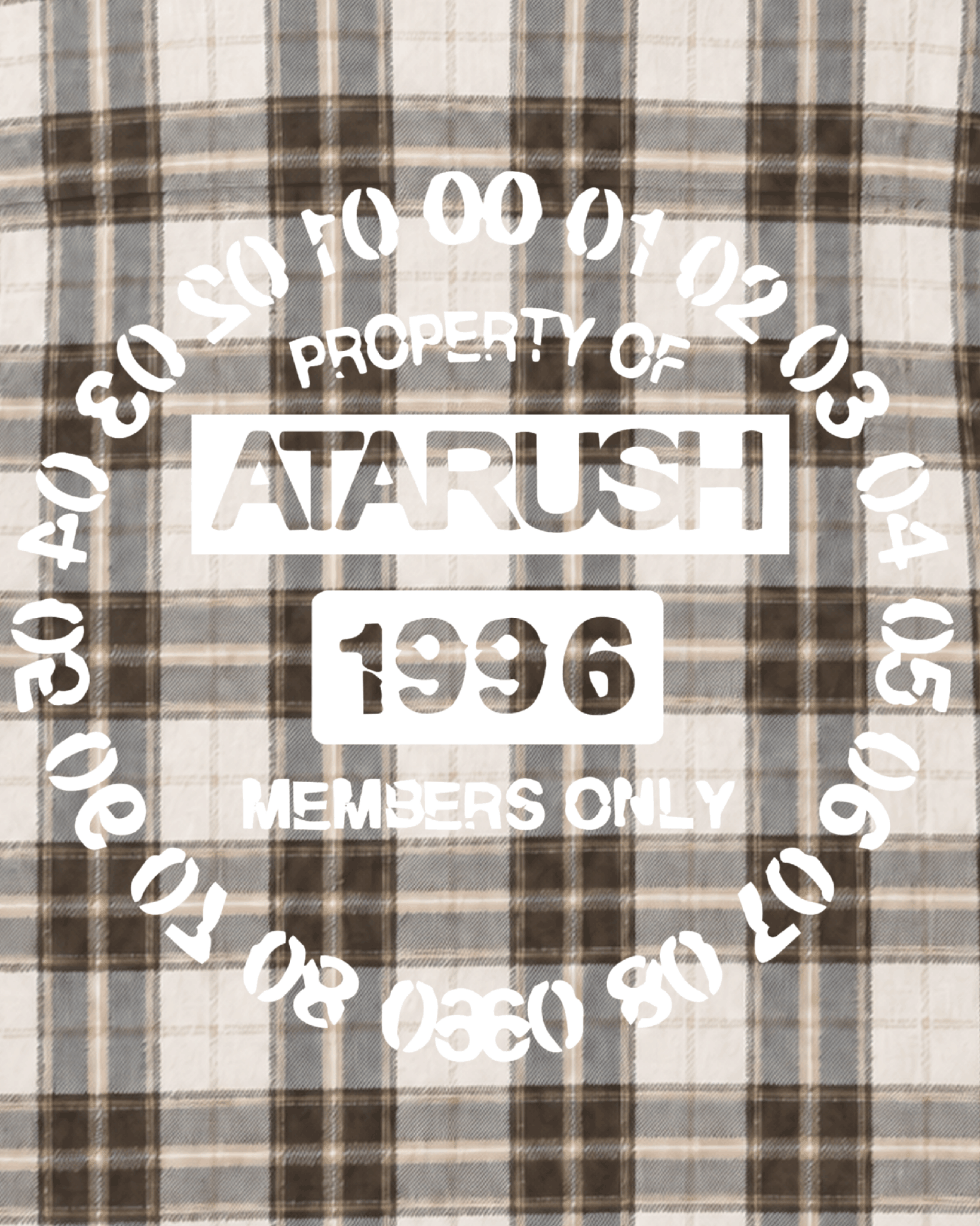 Members Only Sleeveless Flannel — Cream