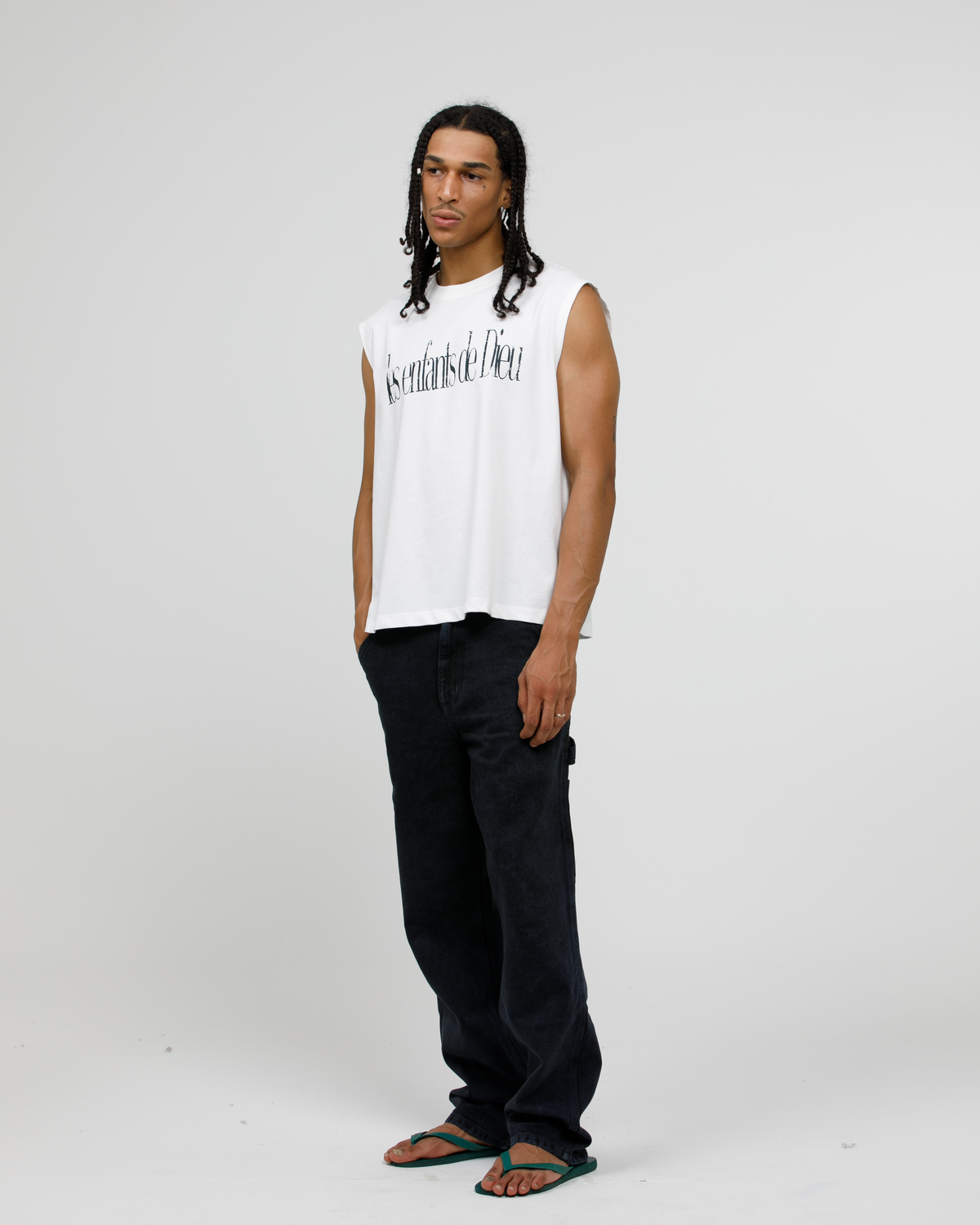 Signature Tank — Vintage Chalk