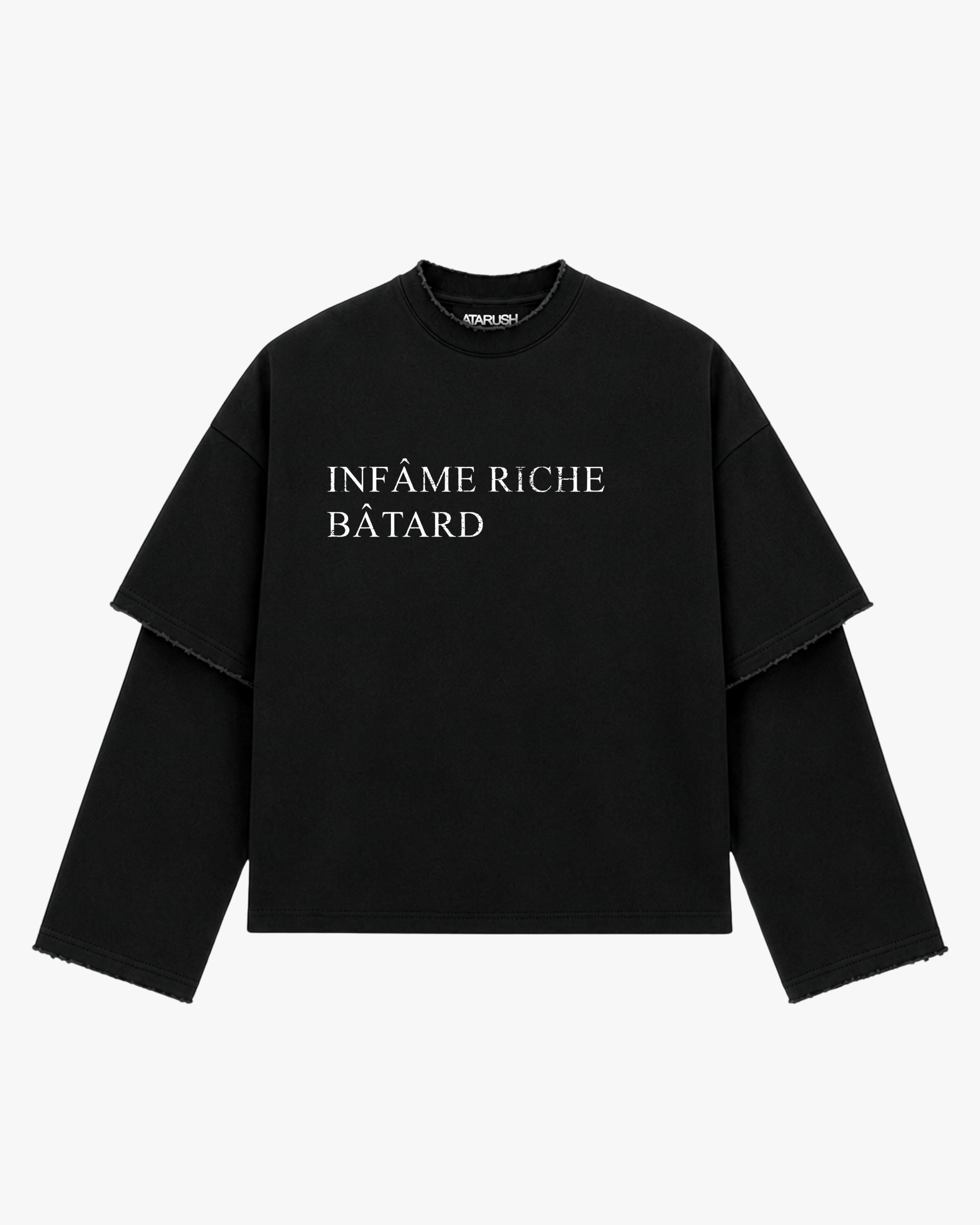 Infâme Longsleeve — Washed Black