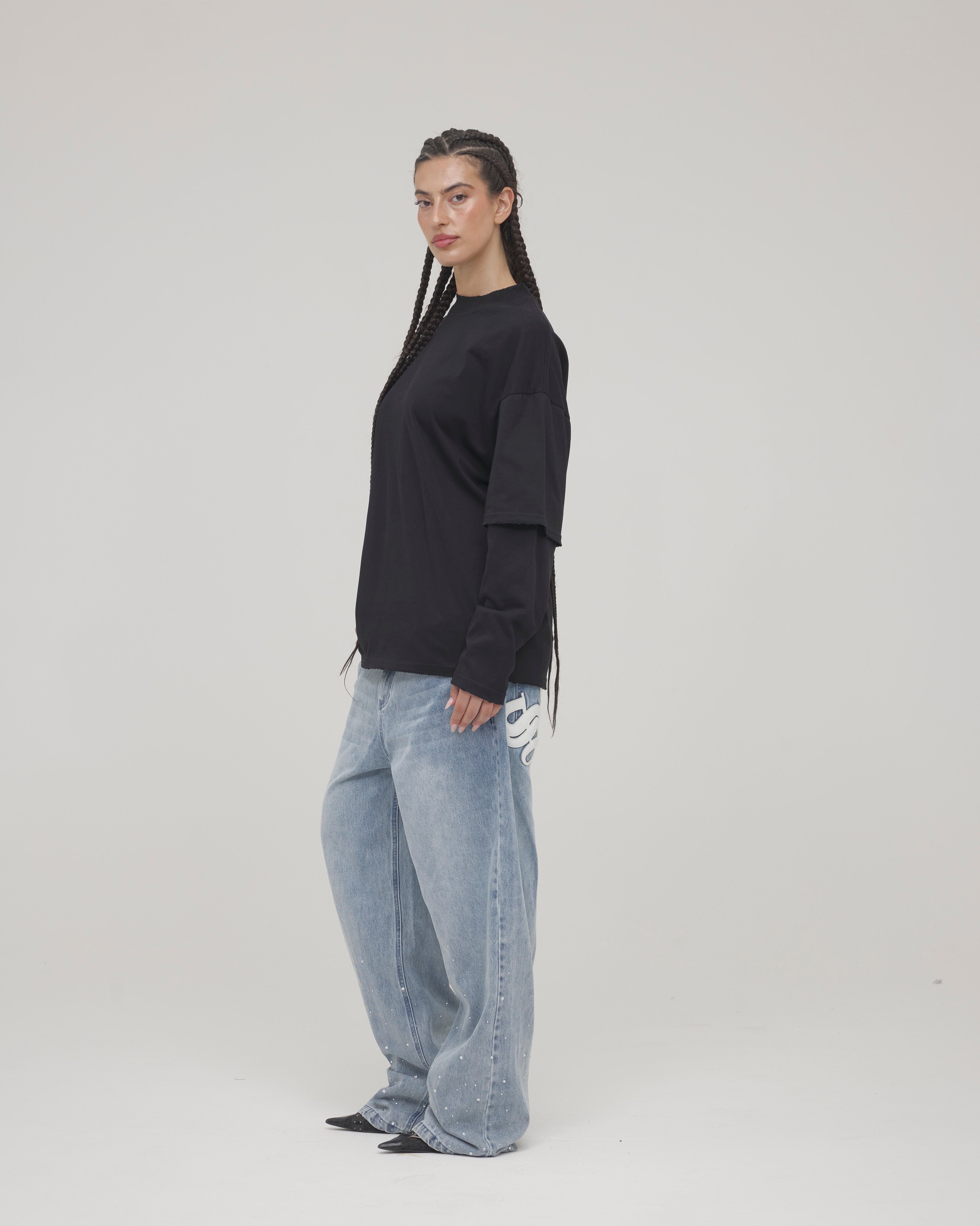 MUTE Longsleeve — Washed Black