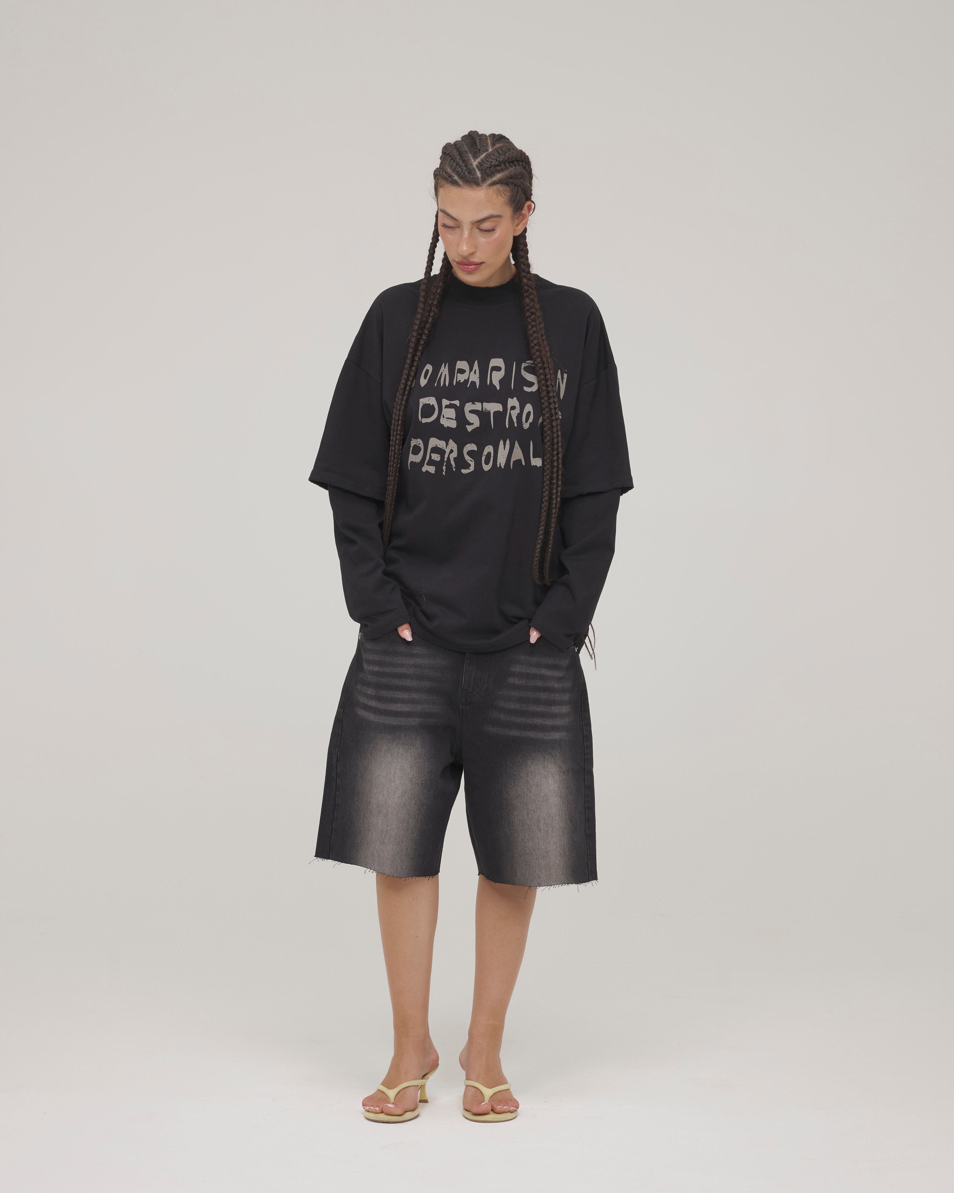 Manifest Longsleeve — Washed Black