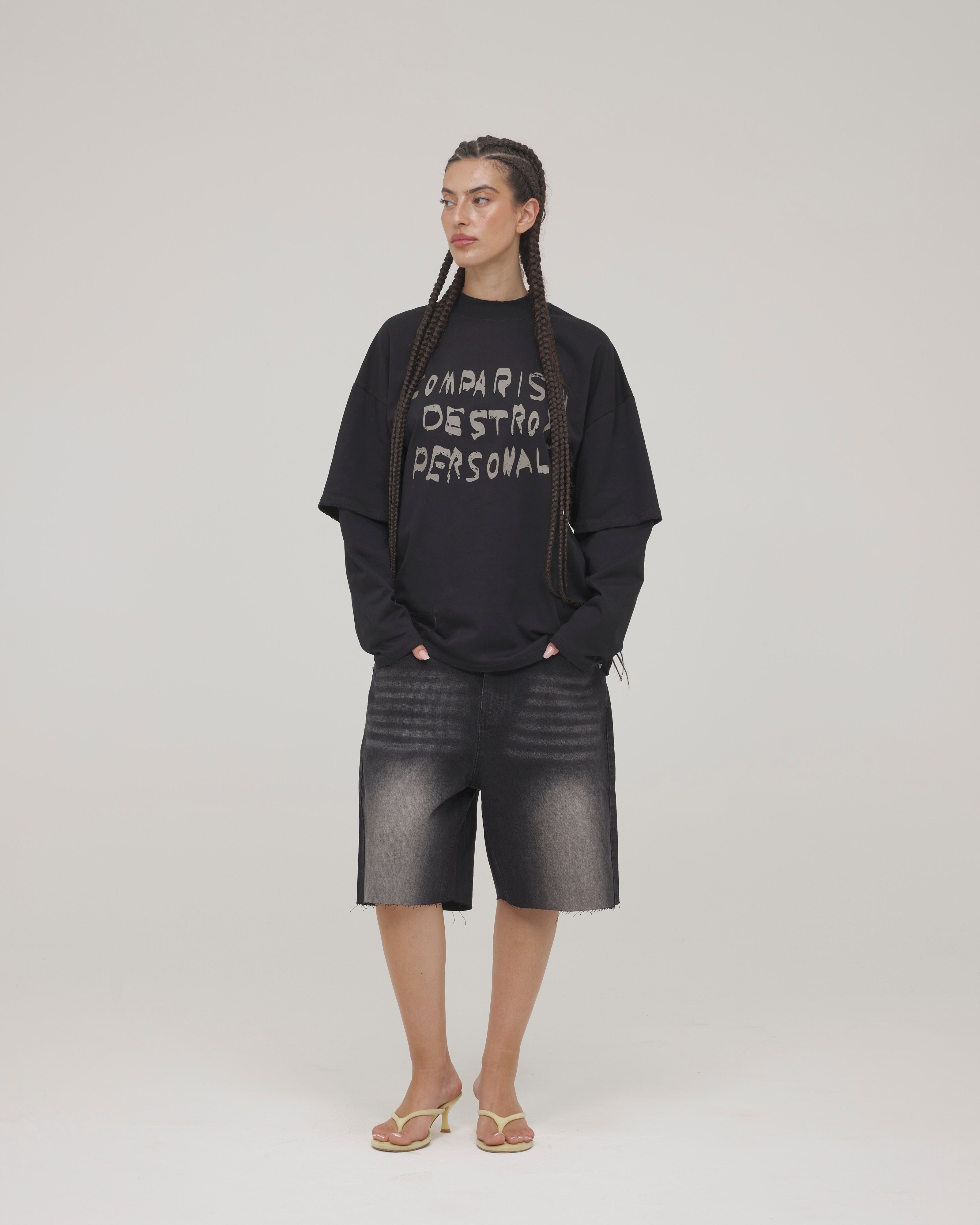 Manifest Longsleeve — Washed Black