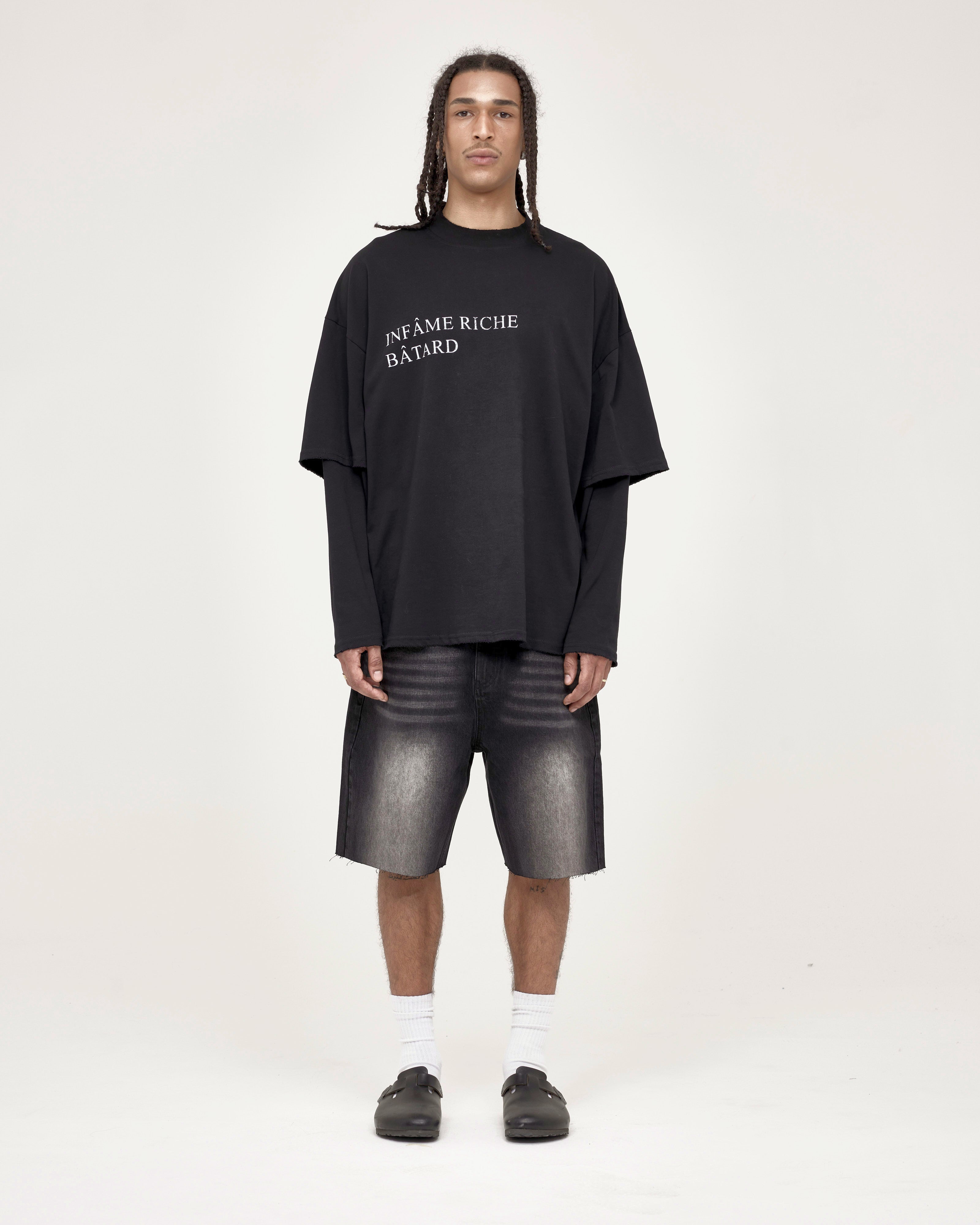 Infâme Longsleeve — Washed Black