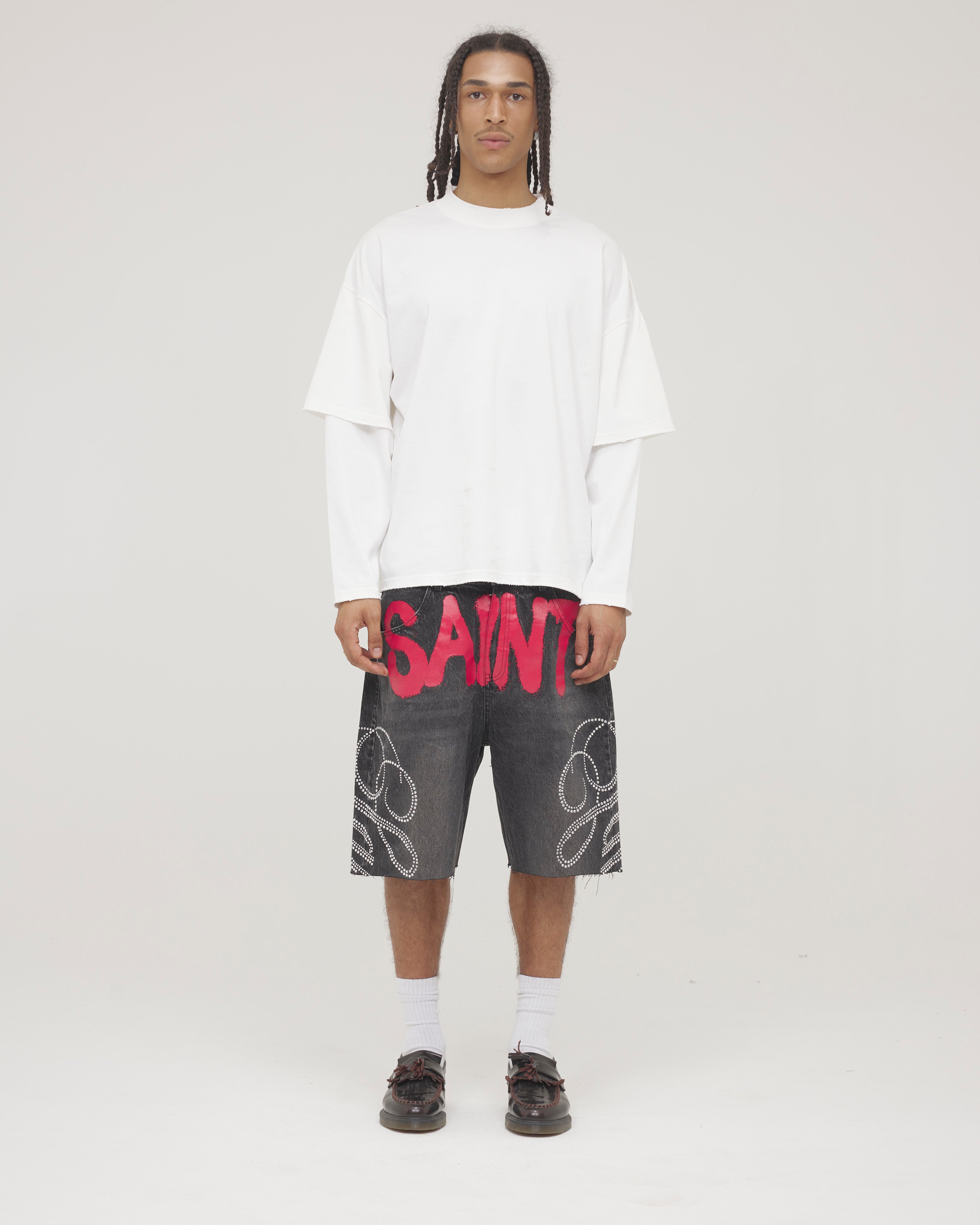 Stardust Shorts — Washed Black
