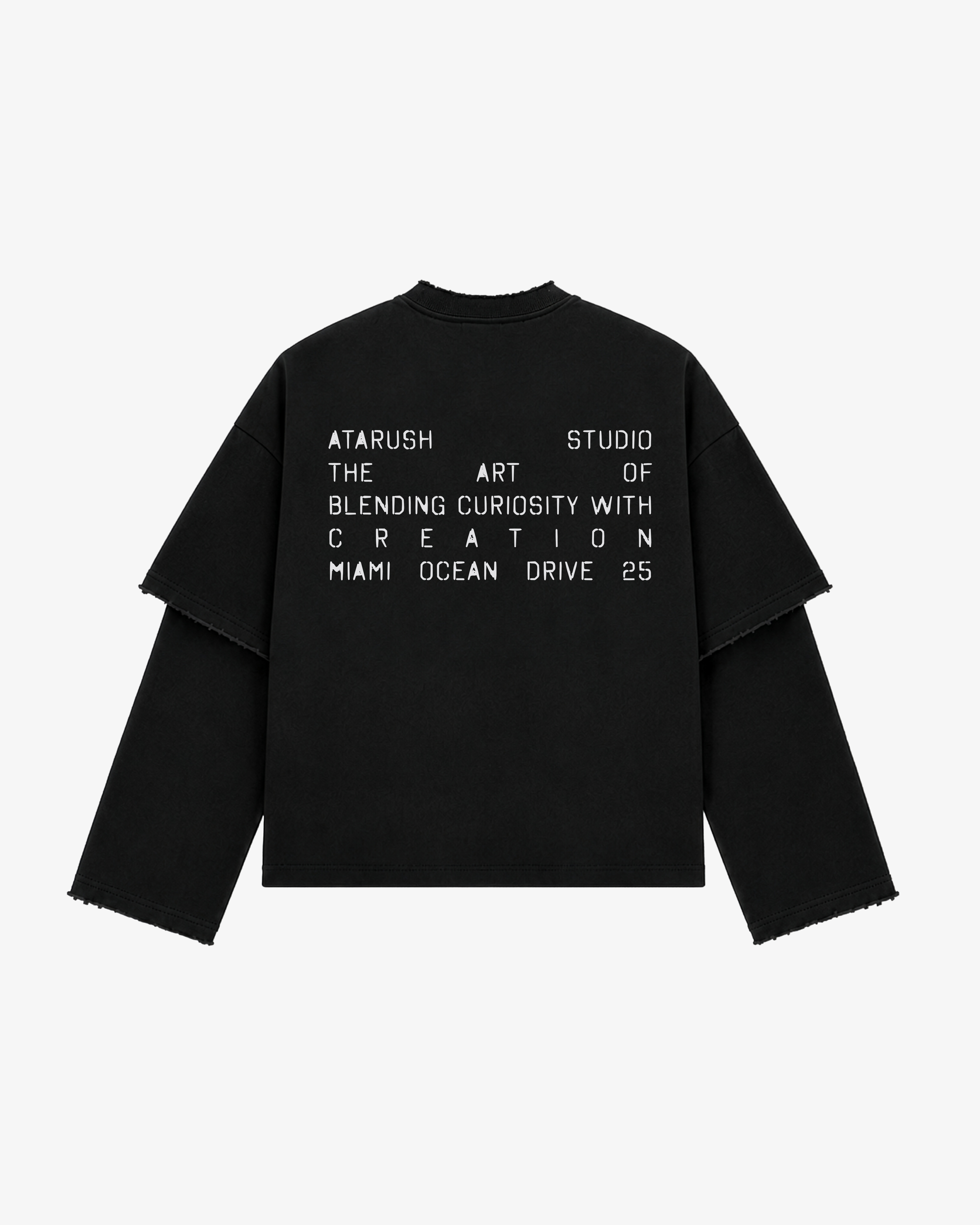 Code Longsleeve — Washed Black