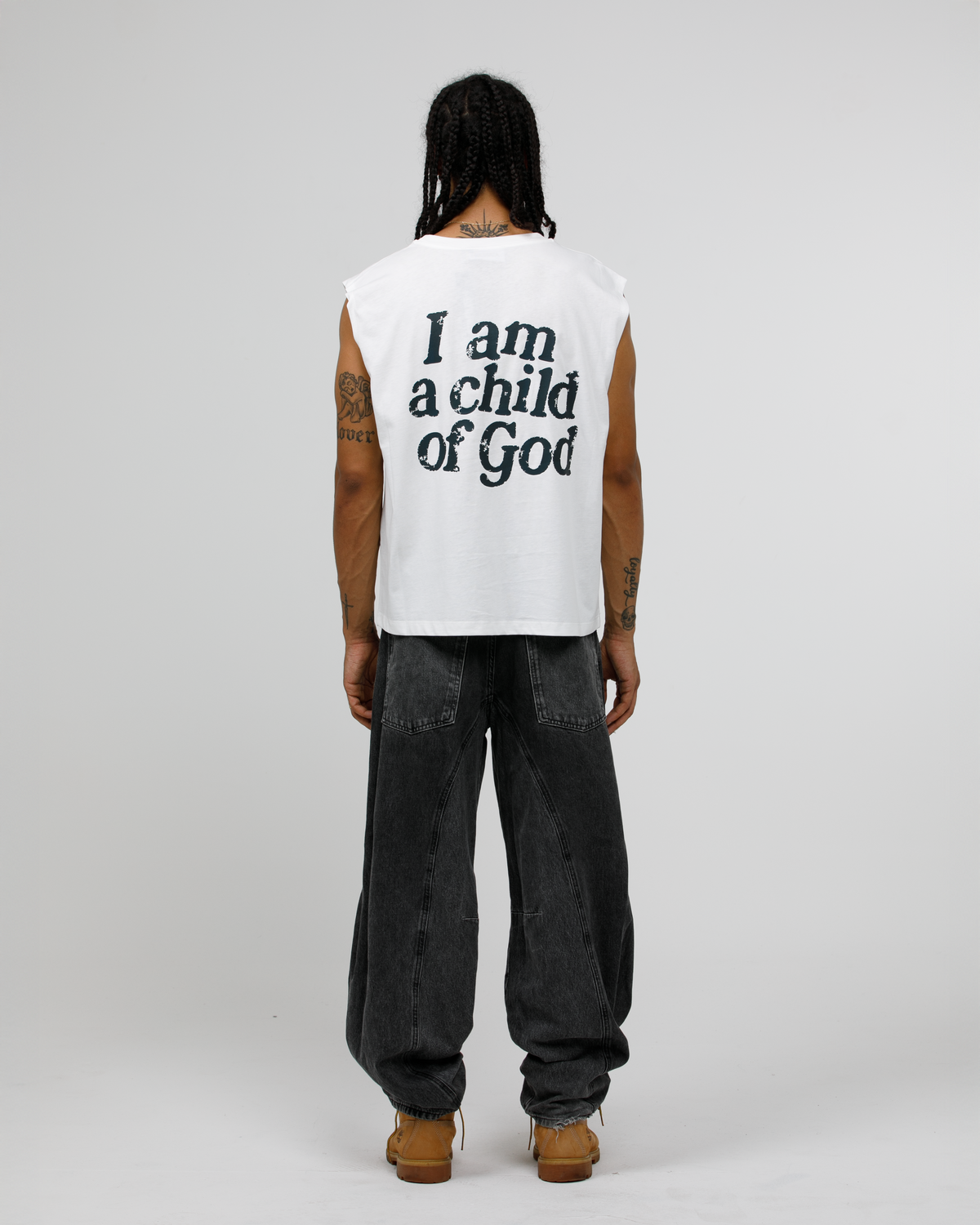 Lucky Me Tank — Vintage Chalk