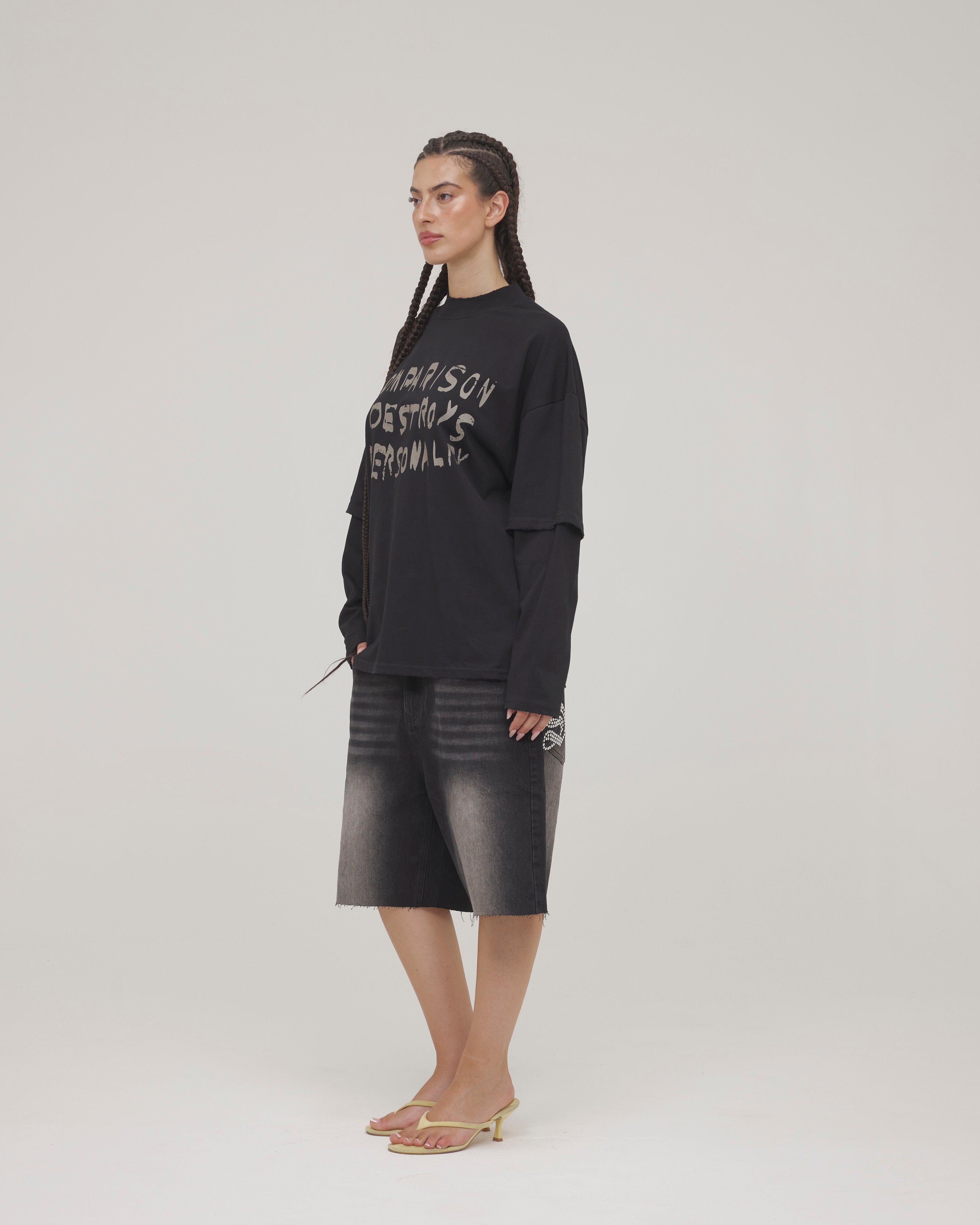 Manifest Longsleeve — Washed Black