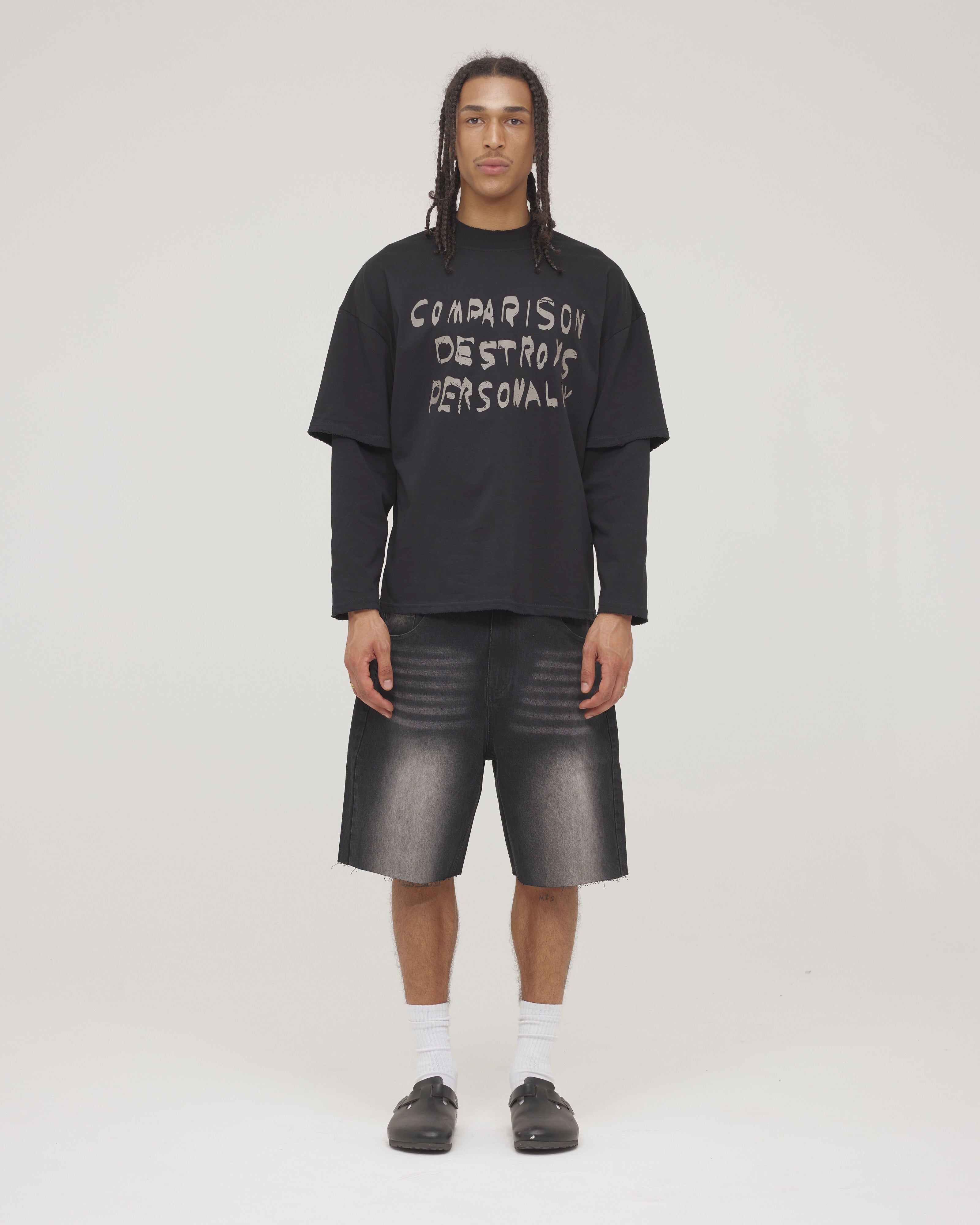 Manifest Longsleeve — Washed Black