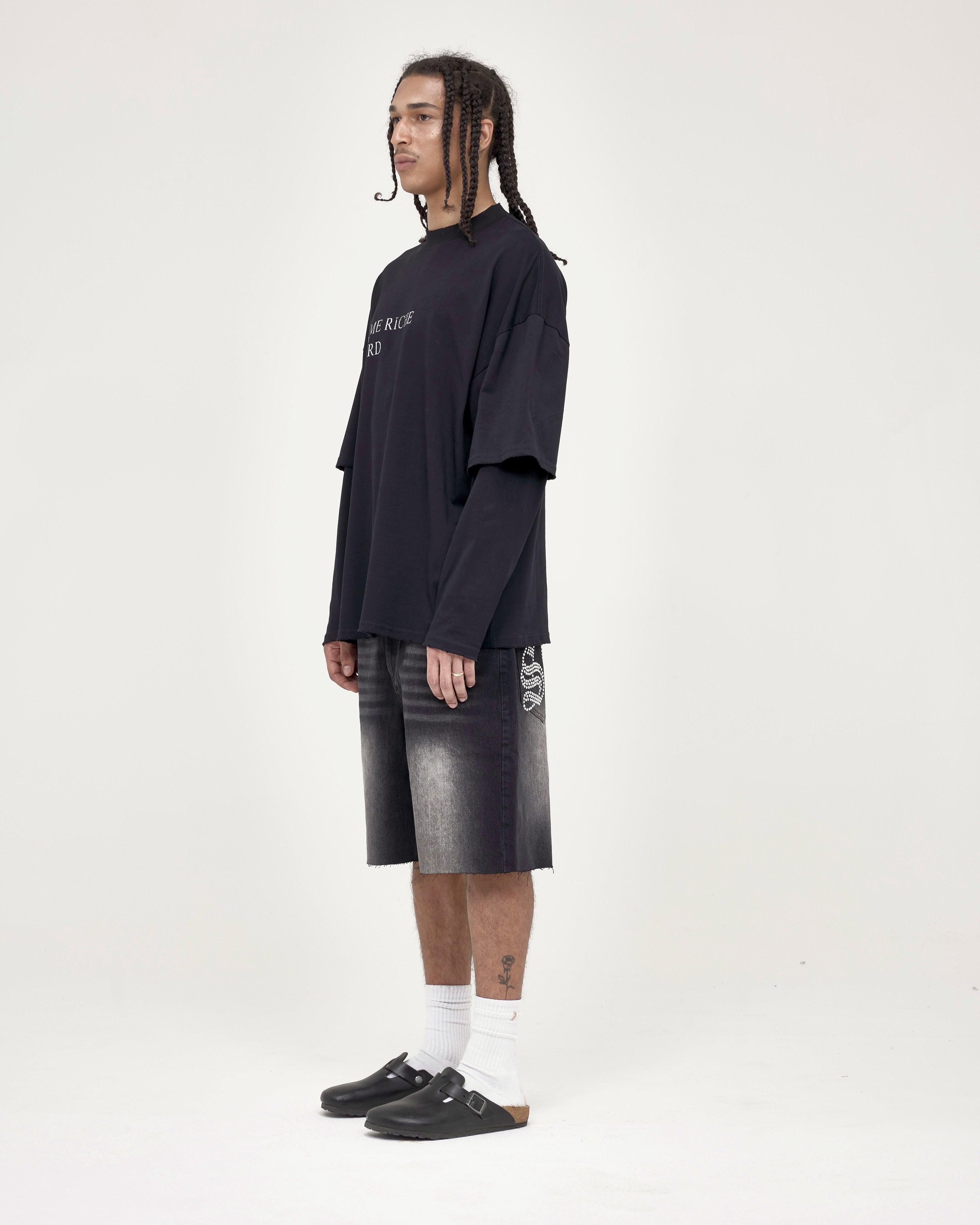 Infâme Longsleeve — Washed Black