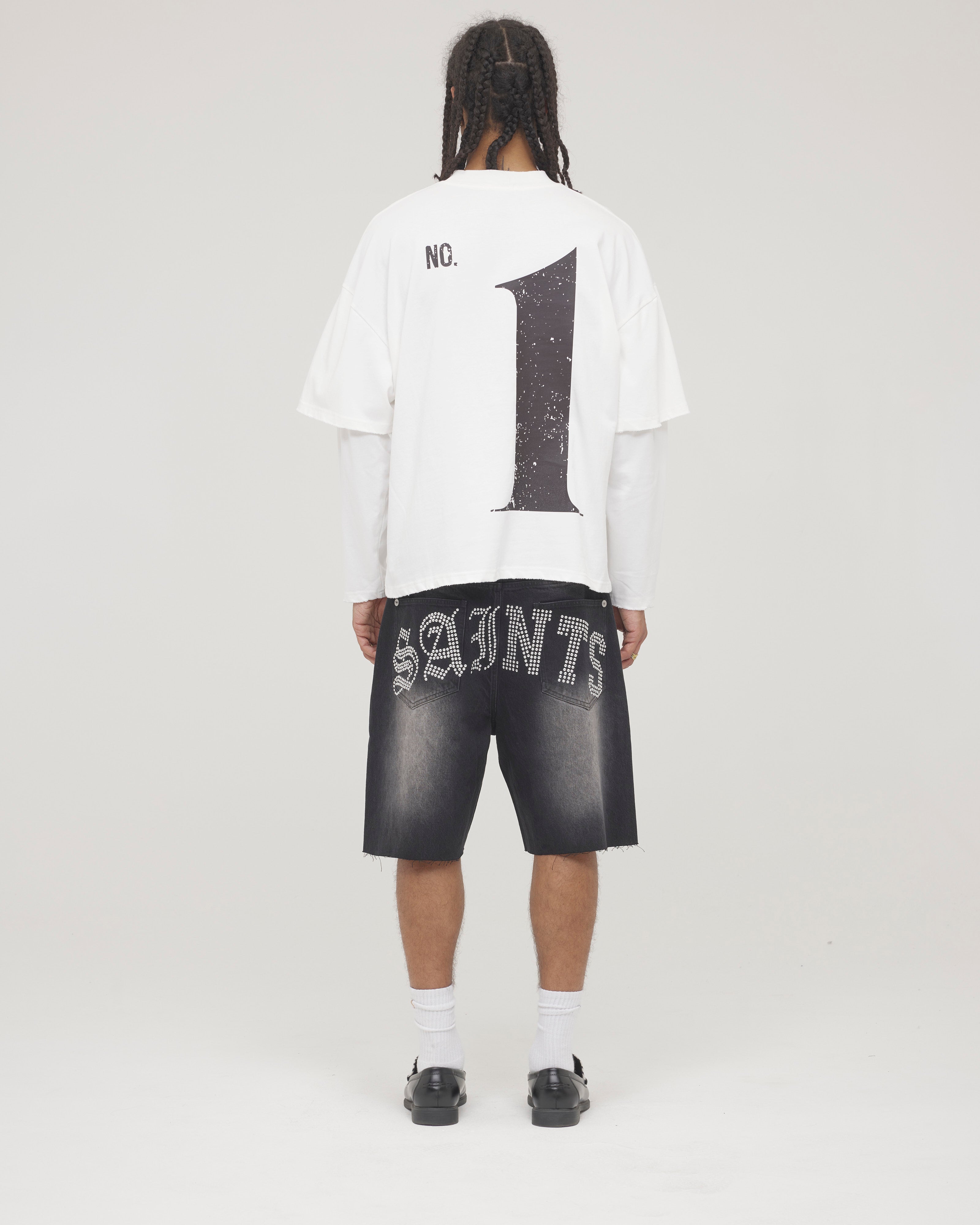 Compete Shorts — Washed Black